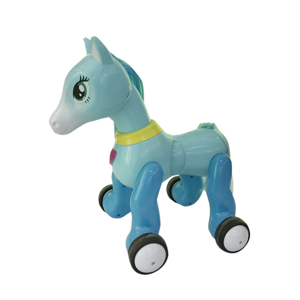 Игрушки для детей электрический умный конь дистанционный Единорог может Музыка Ходить светильник проекционный сенсорный датчик дистанционная игрушка