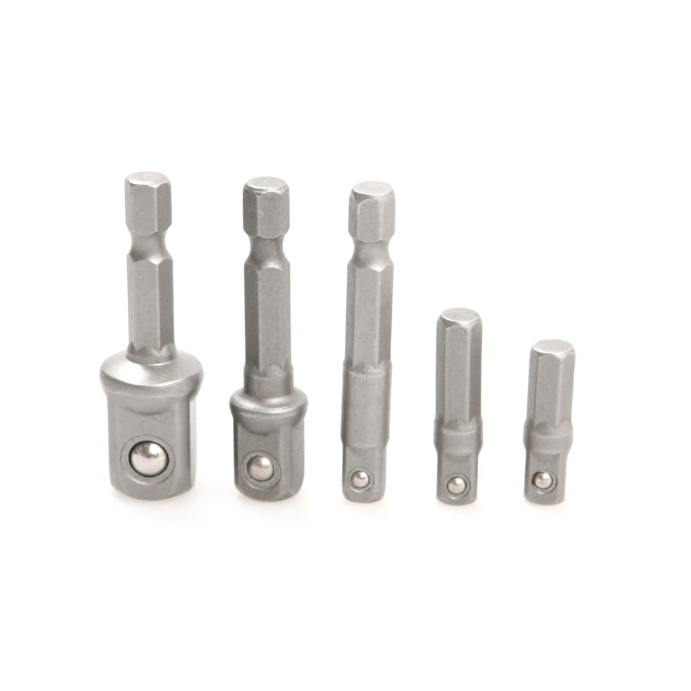 5PCS HEAVY DUTY IMPACT DRIVERS QUICK CHANGE DRILL CHUCK SOCKET ADAPTER