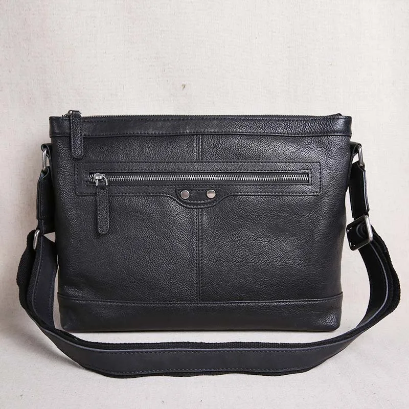 AETOO 2018 new ultra-thin suede leather shoulder Messenger bag tide cross section retro casual men's bag