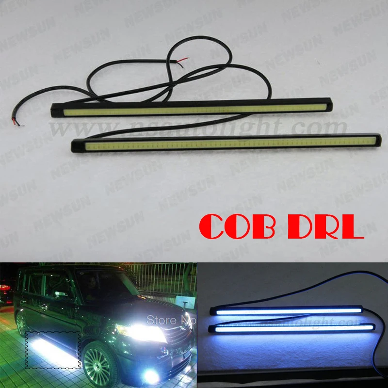 Ultra Bright 8W 25cm COB led Daytime Running drl light 100% Waterproof Day time Lights LED Car DRL Driving lamp | Автомобили и