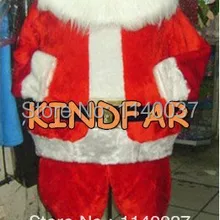 Маскоты Санта Клаус Маскоты костюм для взрослых Рождество персонаж маскарадный наряд с мультяшным рисунком костюм