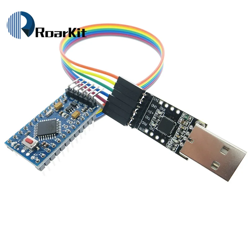 1 шт. 6pin CP2102 модуль+ 1 шт. Pro Mini Модуль Atmega328 5 в 16 м для Arduino совместим с Nano