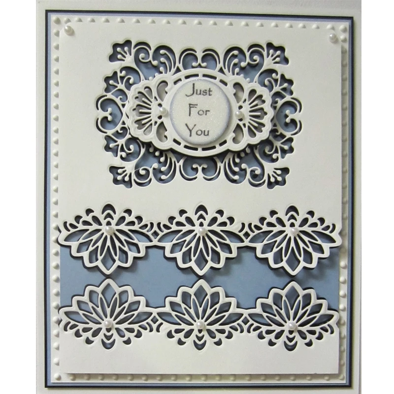 Flower Lace Metal Cutting Dies - Reusable Metal Dies For Scrapbooking - Die Cuts For Card Making - Create DIY Album Paper Card Stencil