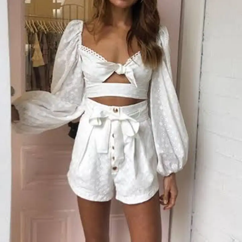 

2019 Women White Playsuits Designer Embroidered Jumpsuits
