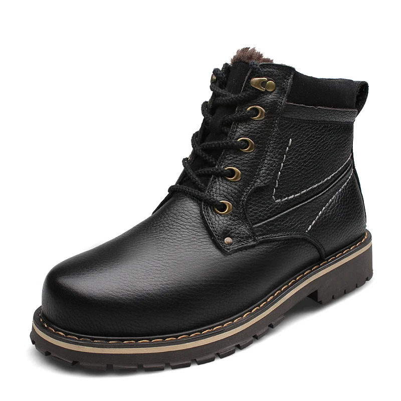 Valstone/качественные мужские ботинки ручной работы в стиле ретро; роскошные рабочие ботинки из натуральной кожи; теплые ботинки с высоким берцем; Botas размера плюс; европейский размер 52