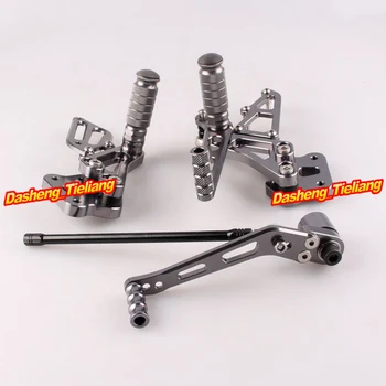 

Motorcycle Adjustable Shift Brake Rear Set Footpegs Foot Rest Peg For Suzuki GSXR600/750 K8 Spare Parts Pair