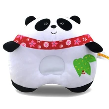 Детская плюшевая противодефлекционная подушка для подголовника с рисунком животных, мягкие игрушки, 3D хлопковые подушки для сна для детей, подарки для новорожденных детей