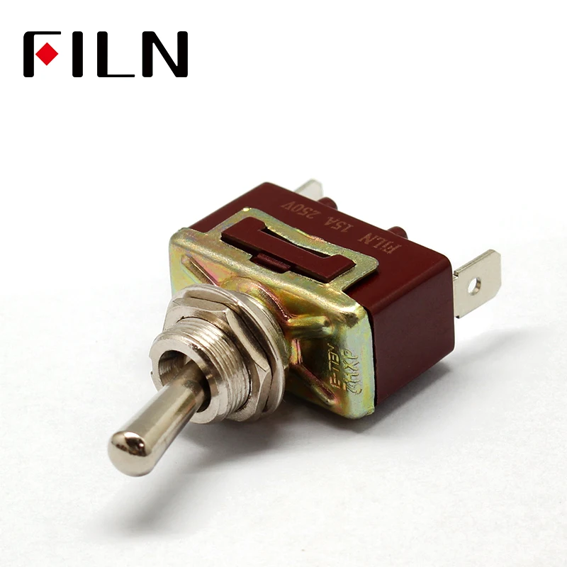 1 PC New SPST  On-Off Toggle Switches 15A 250V (5)