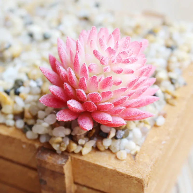 

1pc Mini Green Faux Succulents Artificial Plants Fake Assorted Stem Land Lotus Garden Home Landscape Decor Wedding Decoration P2