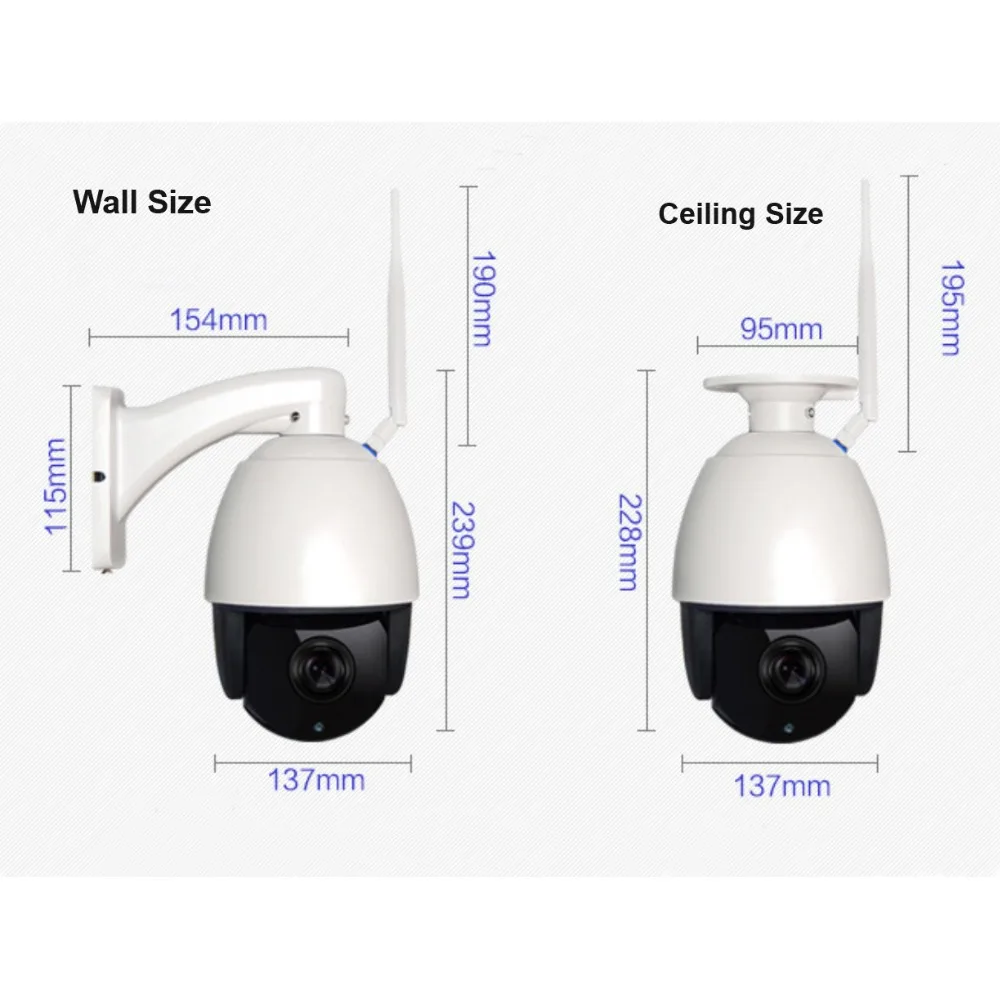 Stardot 1080P IP PTZ скоростная купольная камера Onvif HD 5X Zoom H.264 60m IR ночное видение Мини CCTV
