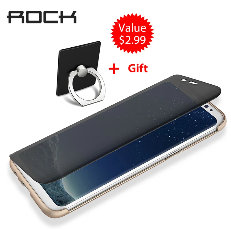 for samsung s8 flip for samsung galaxy s8 plus transparent visible window back cover for samsung s8 flip for samsung galaxy s8 plus transparent visible window back cover