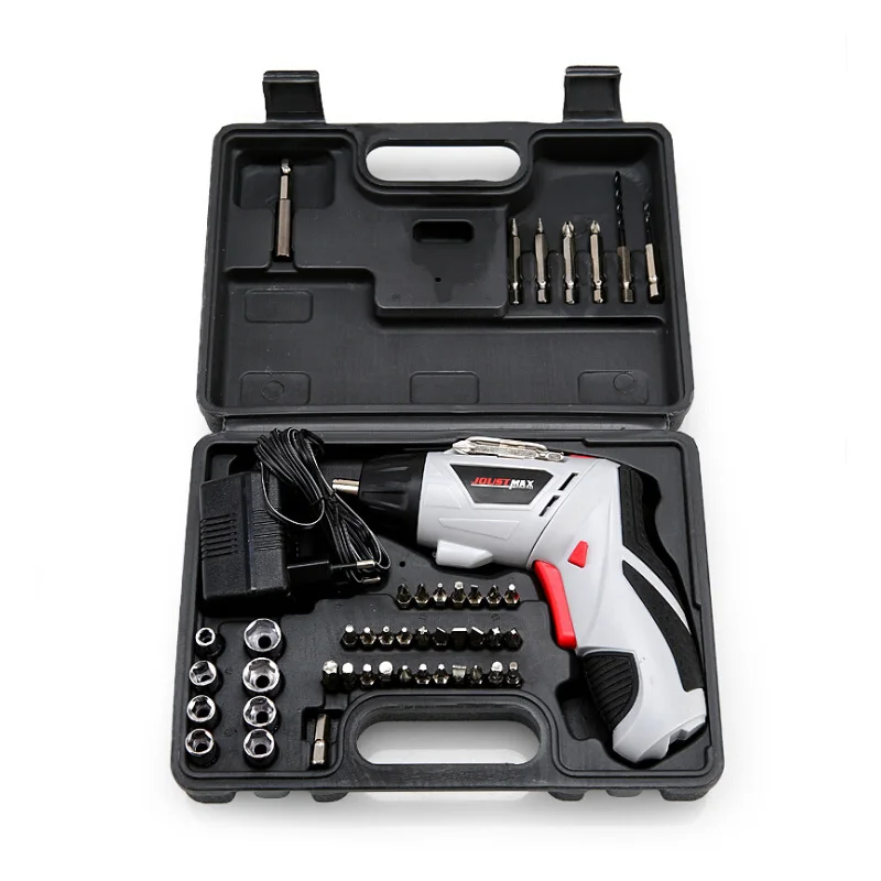 

45 in 1 EU Plug 220V 50HZ 180 Degree Rotation Electric Screwdrivers Screwdriver Set Drill Screwdriver Tool Kit with Packing Tape