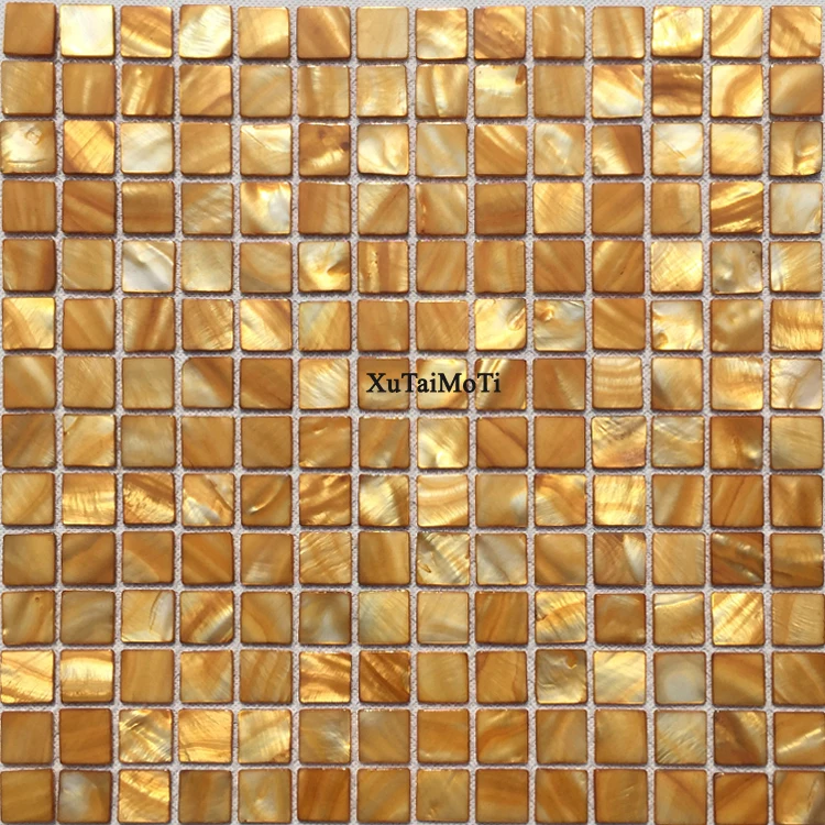 Goede 11 STKS bruin parelmoer shell moza iuml;ek tegel keuken badkamer backsplash moza iuml;ektegels interieur behang home improvement