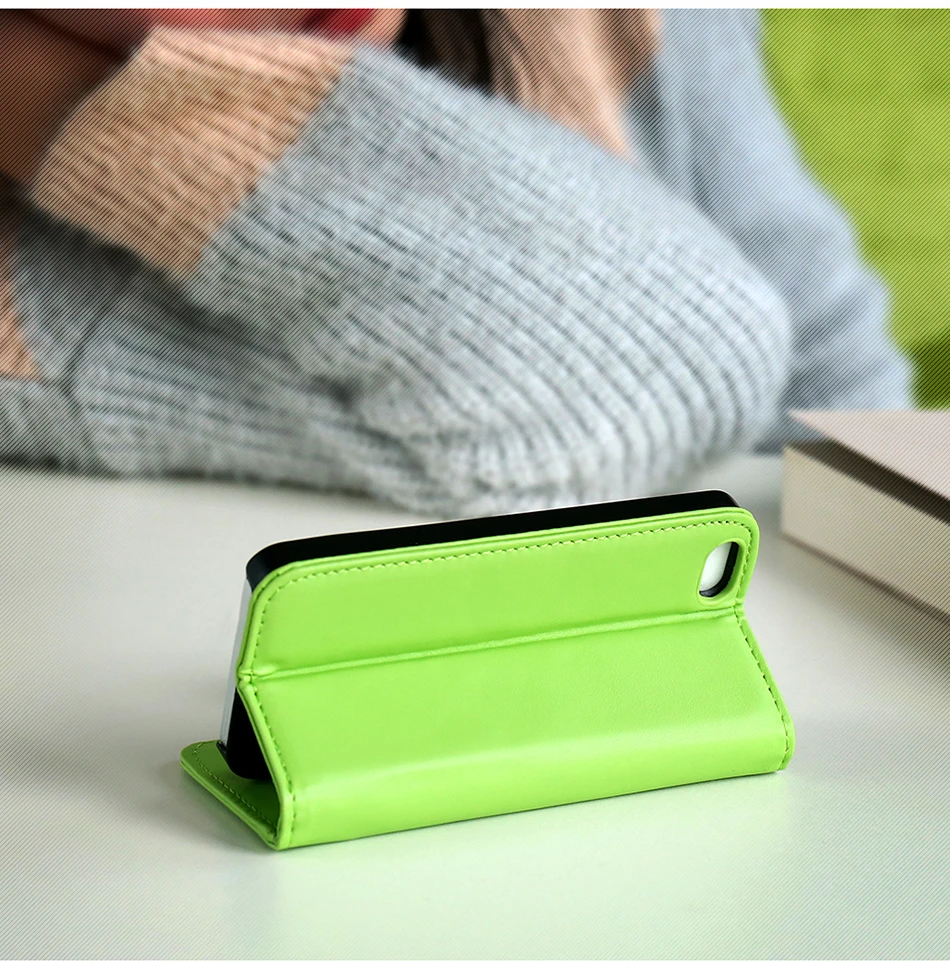 KISSCASE Wallet Pouch Style Flip Leather Case For iPhone 6 6S Plus 5 5S SE 5C 4 4S Photo Frame + Card Slots Stand Magnetic Cover (13)