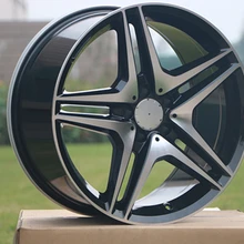 4 Новые 19x8,5/19x9,5 Straggered диски колеса для MERCEDES BENZ Черный AMG+ 35 мм W828