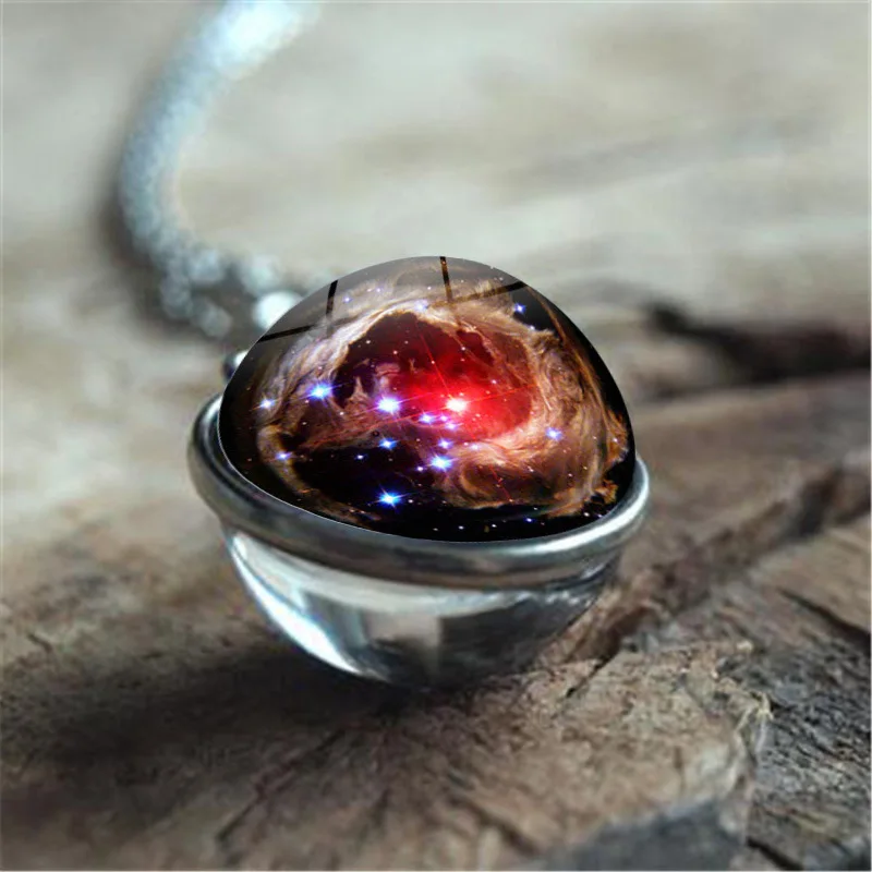 Модные новые аксессуары Вселенная Галактическая Туманность время ожерелье