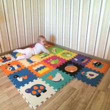 Children s soft developing crawling rugs baby play puzzle number letter cartoon eva foam mat pad