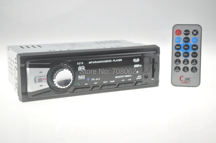 12V автомобиль радио bluetooth автомобиля Радио стерео проигрыватель Bluetooth телефона AUX-IN MP3 FM/USB/1 Din/Дистанционное Управление для iPhone/samsung