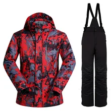 Лыжный костюм для улицы, Мужская ветрозащитная Водонепроницаемая Термоодежда для сноуборда, Мужская лыжная куртка и лыжные штаны, комплекты, лыжная одежда, зимние куртки