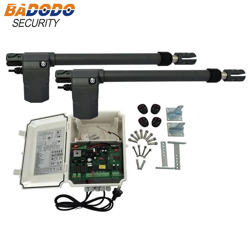 220V Remote control Electric swing gate opener ,400KG per leaf Electric Linear Actuator