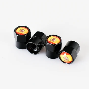 

200 x Car Styling Stainless Zinc Alloy Spain National Flag Car Tire Valve Caps Wheel Tires Tyre Stem Air Cap Airtight Covers