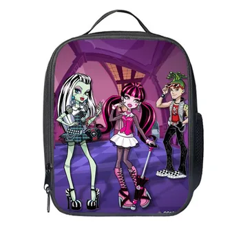 

Insulated Monster High Lunch Bag Kids Baby Tote Picnic Lunchbox Lunch Package Convenient Portable