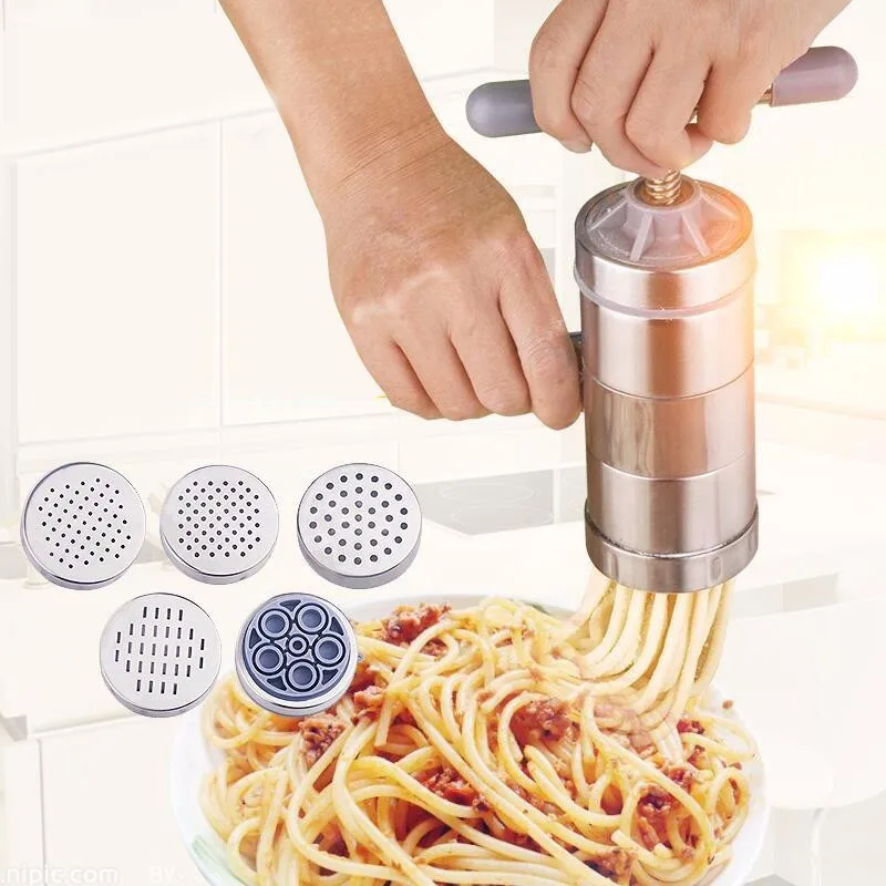 5 Mode Stainless Steel Pasta Noodle Made Machine Handmade Healthy