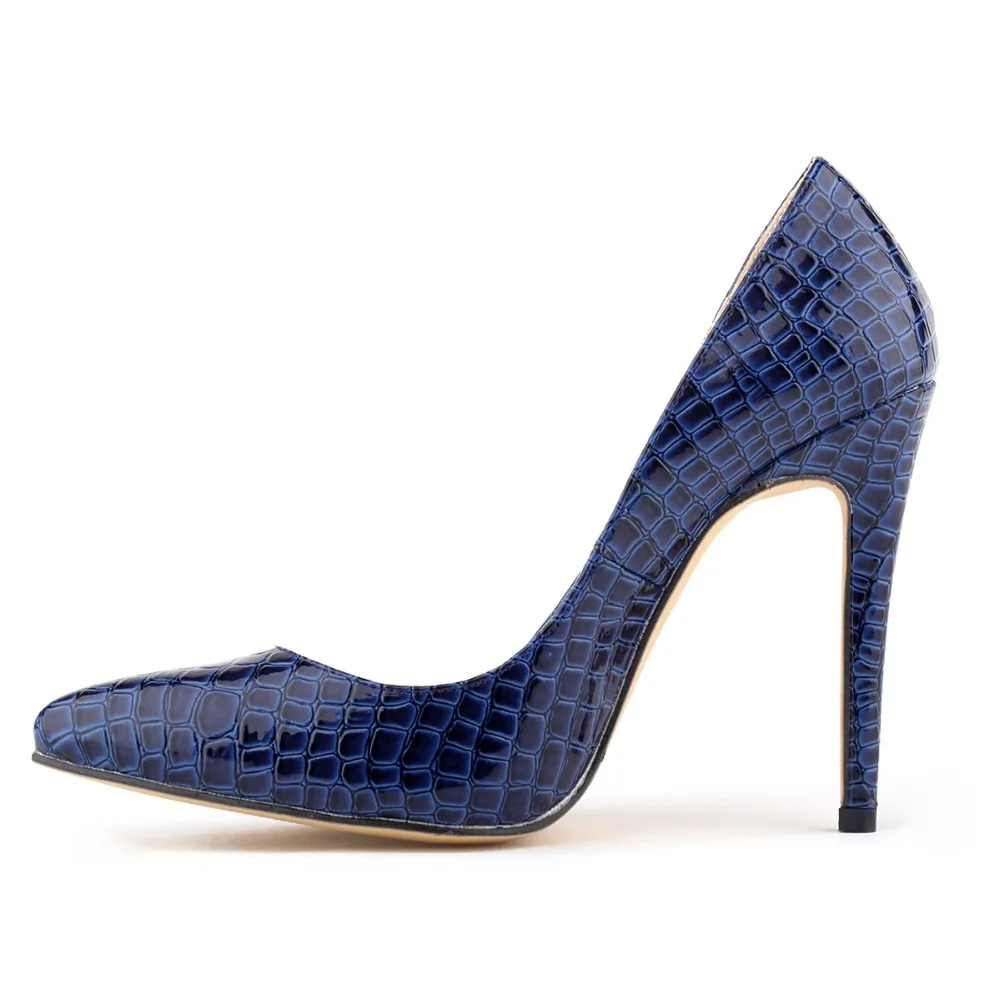 

Sexy Women pumps Brands Pointed Toe High Heels Female Leather Single Shoes Fashion Spring Autumn Crocodile pattern Shoes Woman