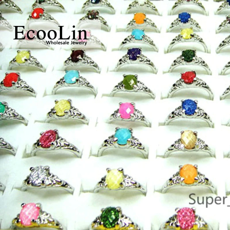 300Pcs Hot!eBay Sale Whole Rhinestone Silver Plated Rings for Women