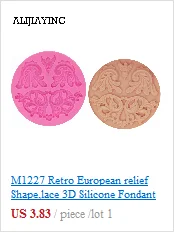 M0357 DIY Flower Patterns round Fondant lace Chocolate Moulds Silicone Mold Cake Decorating Tools Sugar Craft