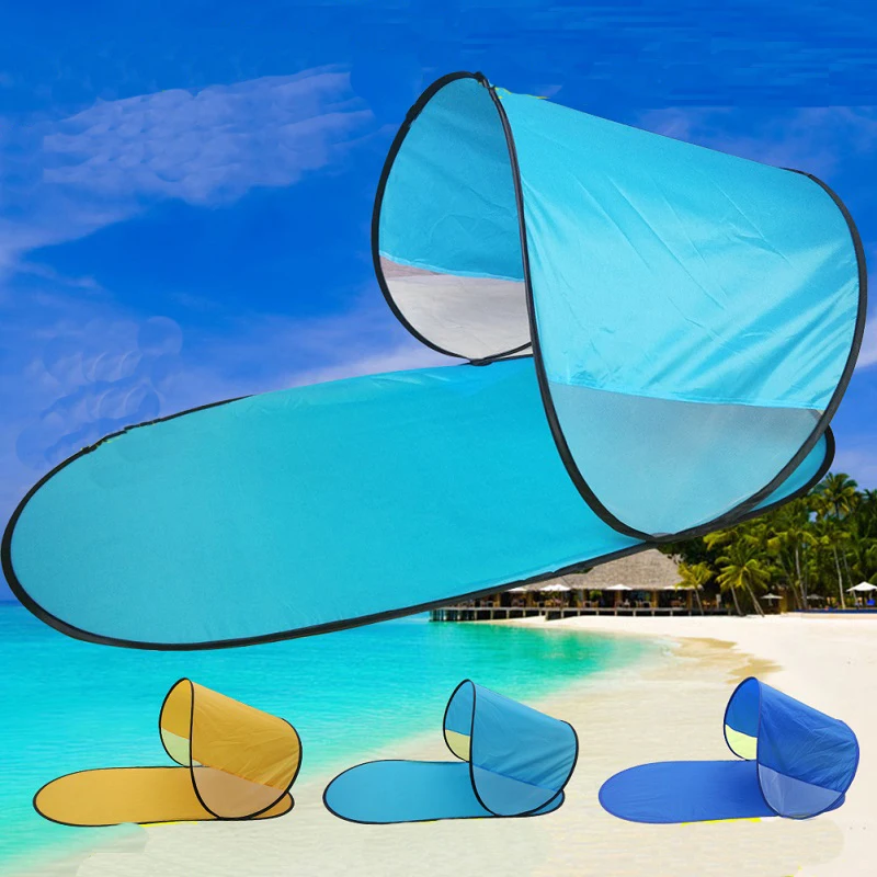 

Children's Beach Tent Pop Up Open Shade Tent Double Tent Beach Mat Outdoor Folding Automatic