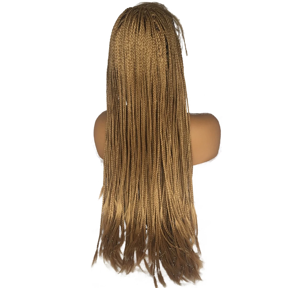 honey blonde braids Wig-5