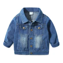 Children Denim Jacket Coat 2019 New Autumn Kids Fashion Outerwear Baby Boys Girls Solid Jeans Coat for 2-6Y Boys Clothing fashion children boys denim jackets coat baby boys tracksuits clothing casual turn down jeans coat autumn outwear top for boys