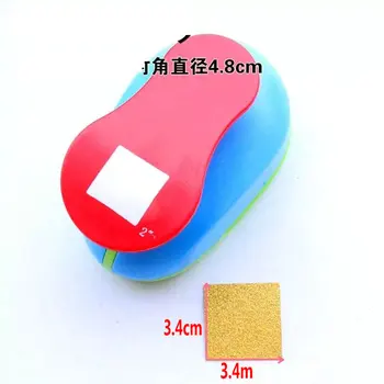 

3.4cm*3.4cm square of Handmade Crafts and Scrapbooking Tool Paper Punch For Photo Gallery DIY Gift Card Magnetic eva Punches