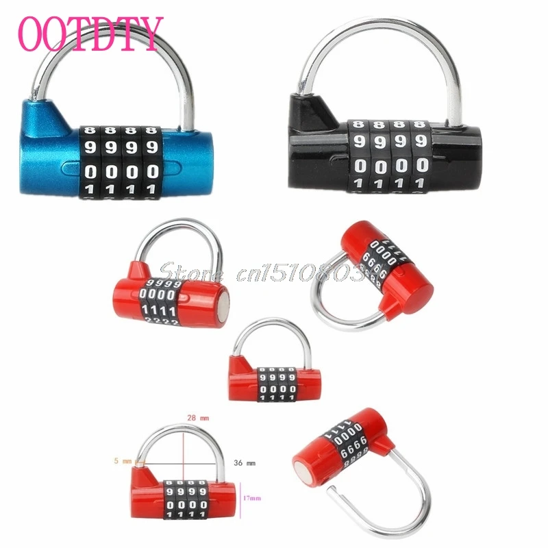 

Practical Suitcase Travel Luggage Bag Security Lock Padlock 4 Digit Combination S08 Drop ship