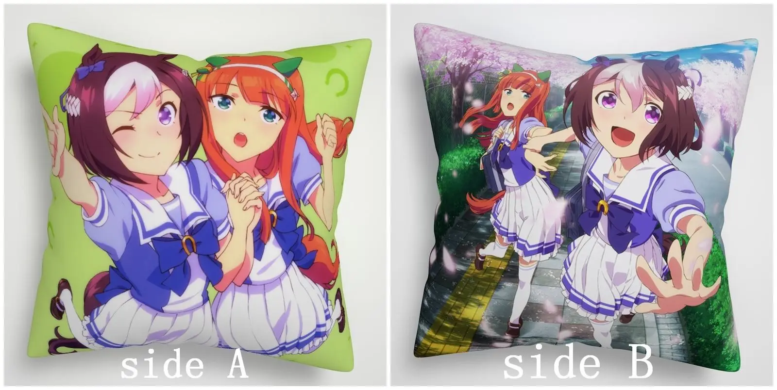 

Suef Anime manga Uma Musume Pretty Derby Anime two sided Pillow Cushion Case Cover 1007