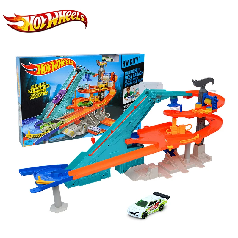 Caliente ruedas Original de la marca deporte pista vehículo juguete Multi-Funct traje de pista de brinquedo Educativo modelo de coche BGJ18