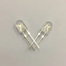 100 шт. 546 светодиодный Овальный диод белый светильник 5 мм DIP рассеянный светильник светодиод светодиодный светильник