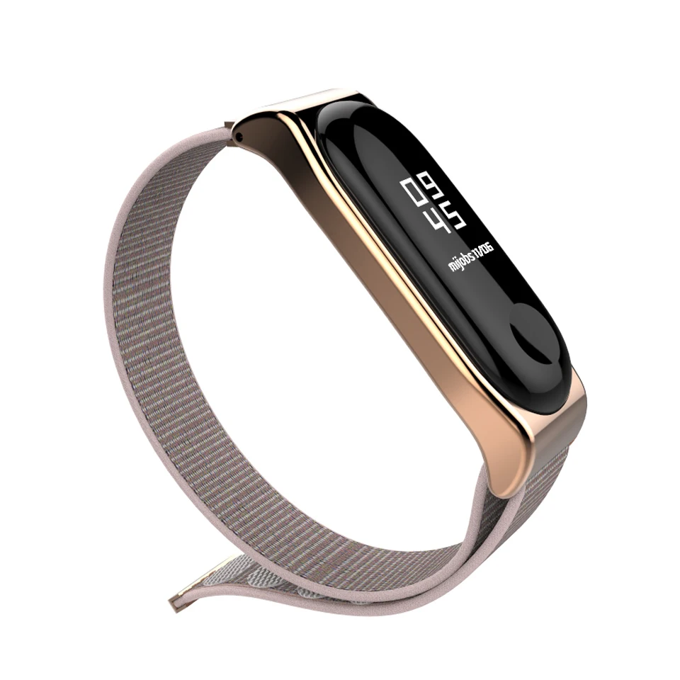  Mijobs Nylon Wrist Strap for Xiaomi mi band 4 3 Bracelet Replacement Watchband Smart Watch Band for - 32954212971