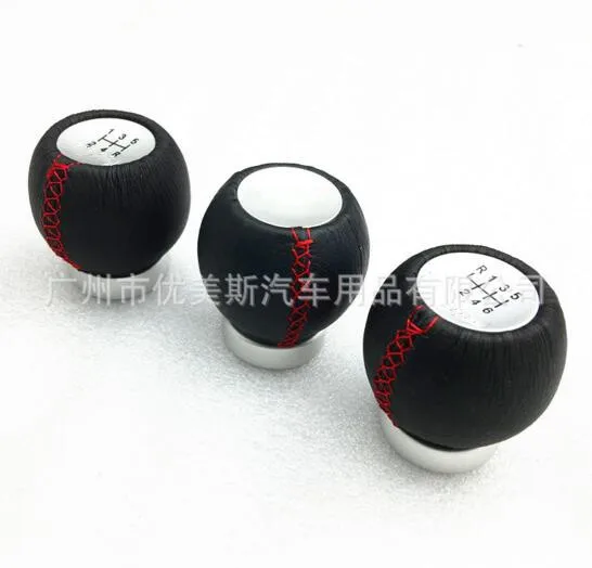 

Universal Manual Leather Shifter Shift Knob Cover Stitch Shifter Lever Fit For Toyota TRD