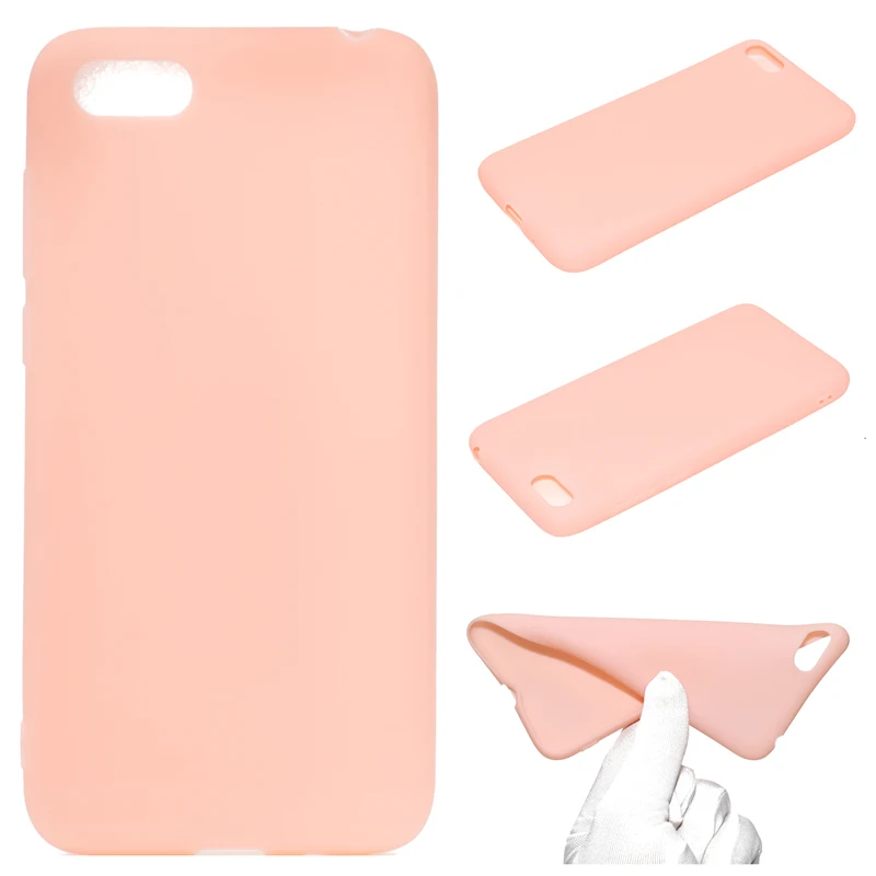 Мягкий чехол из ТПУ для huawei y5 2018 защитный карамельного цвета y52018 Capa antibreak Bag милый
