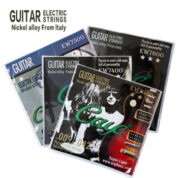 

Orphee electric guitar strings 0.28-1.27/0.23-1.07/0.23-1.17/0.25-1.17 Nicel alloy from Italy Four kinds can be selected