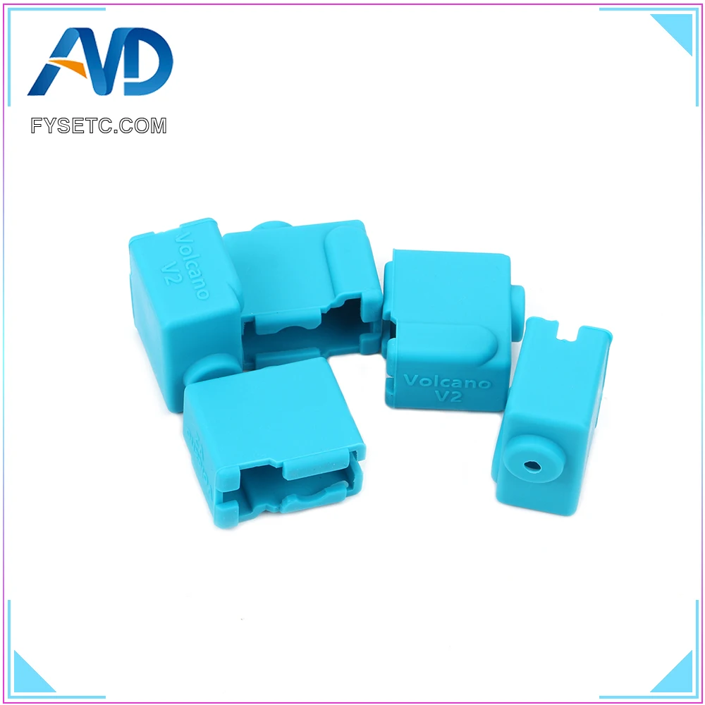 

10pcs 3D Printer Part Volcano V2 Blue Silicone Sock Volcano Heated Block J-head Hotend Bowden/Direct Extruder Block Cover