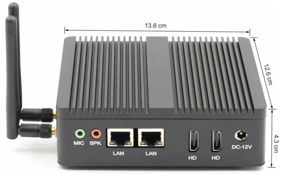 Topton промышленный мини ПК Windows 10 Pfsense AES NI Intel N3160/J3160 безвентиляторный компьютер без