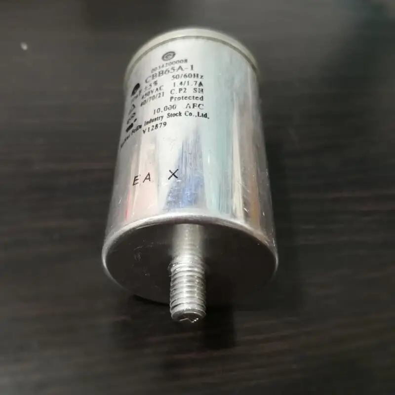 Детали стиральных машин CBB65A-1 конденсатор с алюминиевой крышкой, 10 мкФ