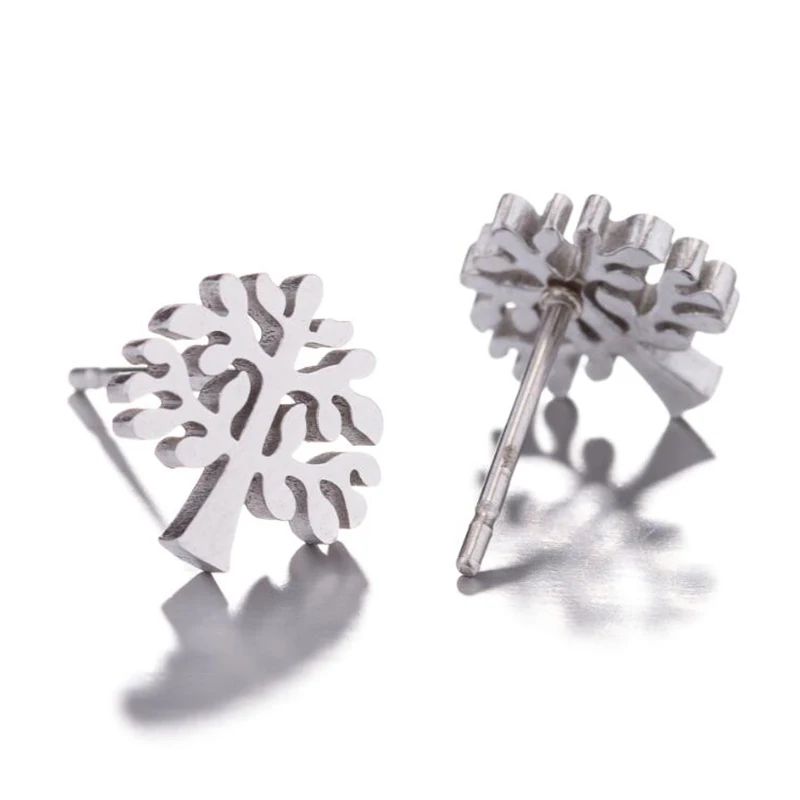 Yiustar New Fashion Beautiful Cute Unique leaf Earrings Exquisite Graceful Charm Plant Studs Ear Jewelry For Women Birthday Gift