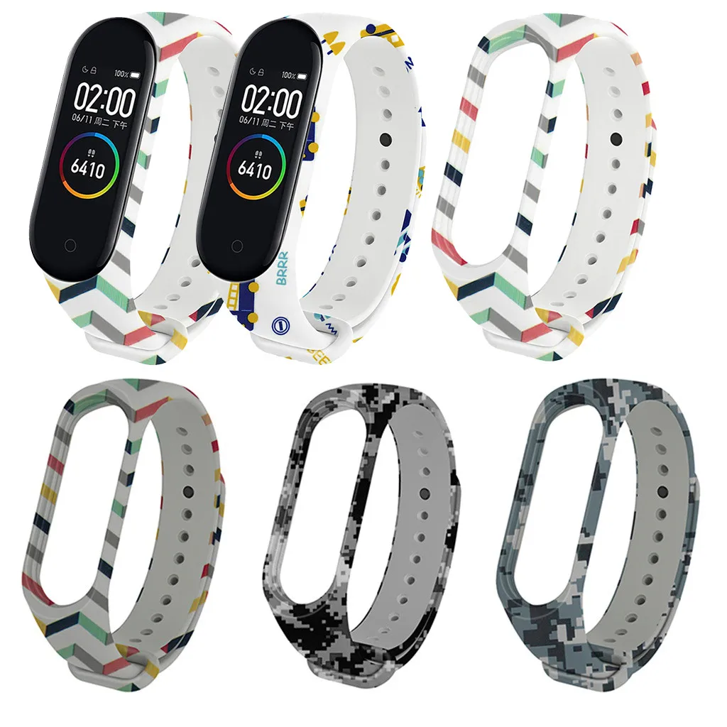 Sport Soft high-quality Silicone Various colors watchband Replacement Band Strap For Xiaomi Mi Band 4/3 Easy to install/remove