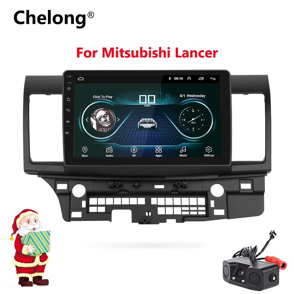 Автомобильный GPS плеер Navi Radio 10 2 &quot Android 8 1 для Mitsubishi Lancer Galant с четырехъядерным