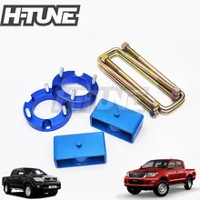 H-TUNE 4x4 аксессуары 32 мм передняя стойка распорка 51 мм задний блок Подвески подъемный комплект 4WD для Hilux Vigo SR5 SR6 05-14