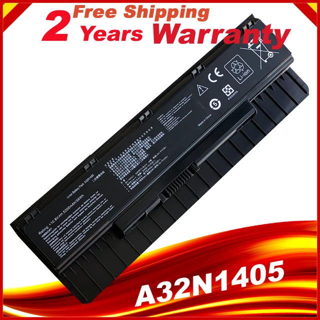 Batteria 10.8V 5200mAh Per ASUS N552VW, N551J, N751JK - Sostituzione A32N1405 Con Protezioni - Foto 2